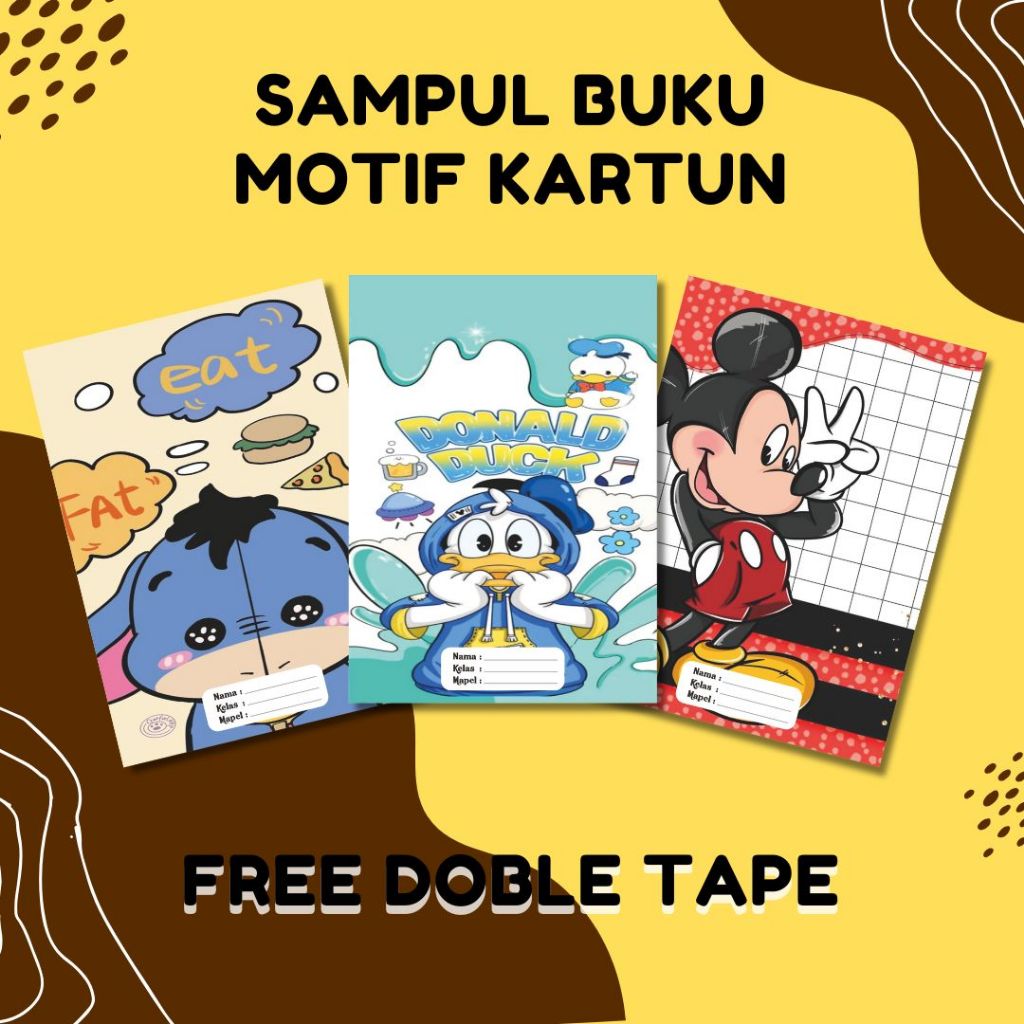 

SAMPUL BUKU TULIS CUSTOM NAMA, KELAS DAN MAPEL SIDU CAMPUS BIGBOSS MOTIF KARTUN (ISI 10 PCS) FREE DOBLE TAPE