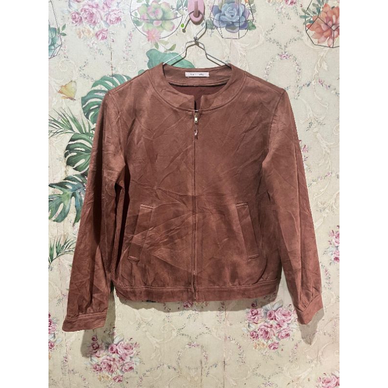 preloved jaket wanita Suede preloved jaket cewek preloved jaket wanita