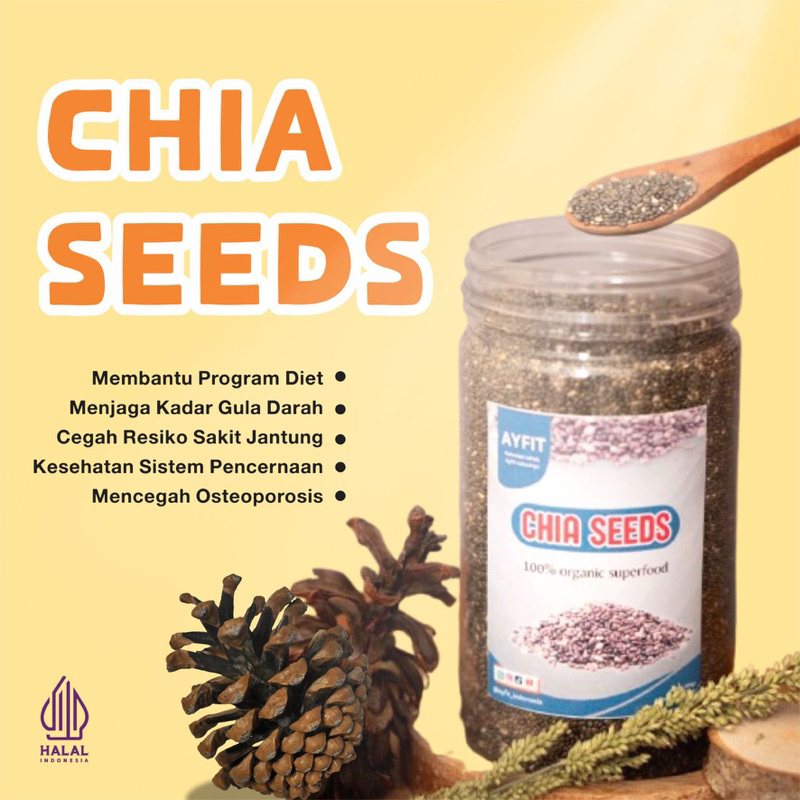 

CHIA SEEDS KUALITAS MEXICO PREMIUM / CHIASEEDS / CHIA SEED / CHIA SEEDS /