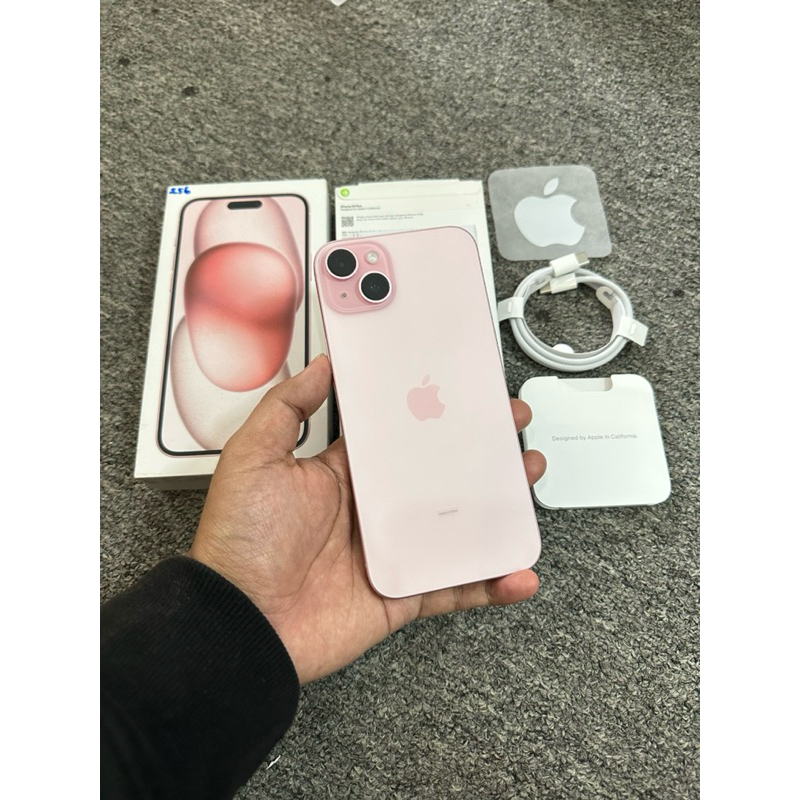 iphone 15 plus 256gb ibox second fullset original