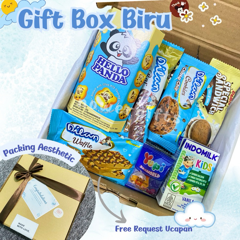 

Gift Box Snack Hampers / Hampers Snack Kado Ultah Wisuda Sempro Sidang