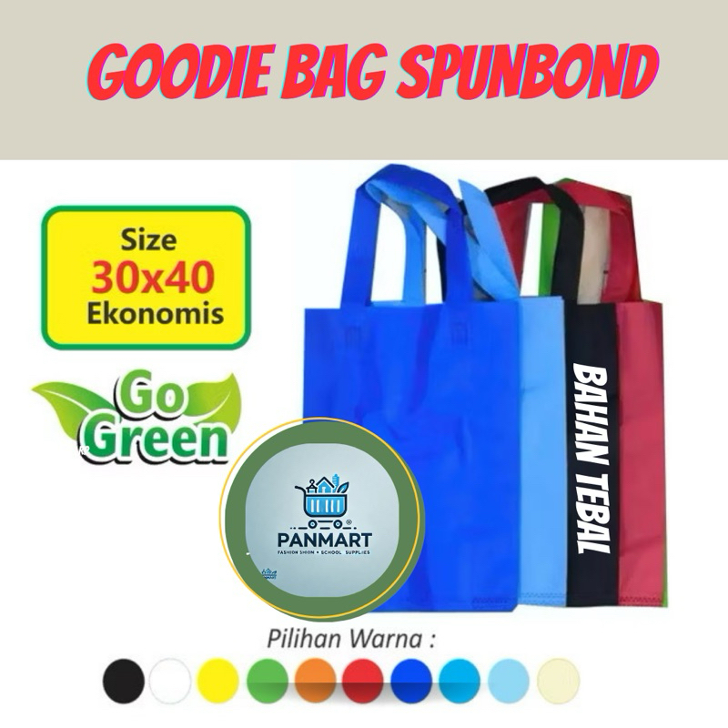 

Tas Spunbond 30x40 Polos - Goodie bag Handle 30 x 40 Eco
