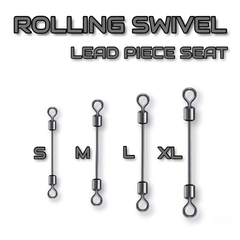 Kili-kili Pancing Double Swivel Finstrike Firelock Long Black Cooper Panjang Anti Gigi Tajam Lead Sh