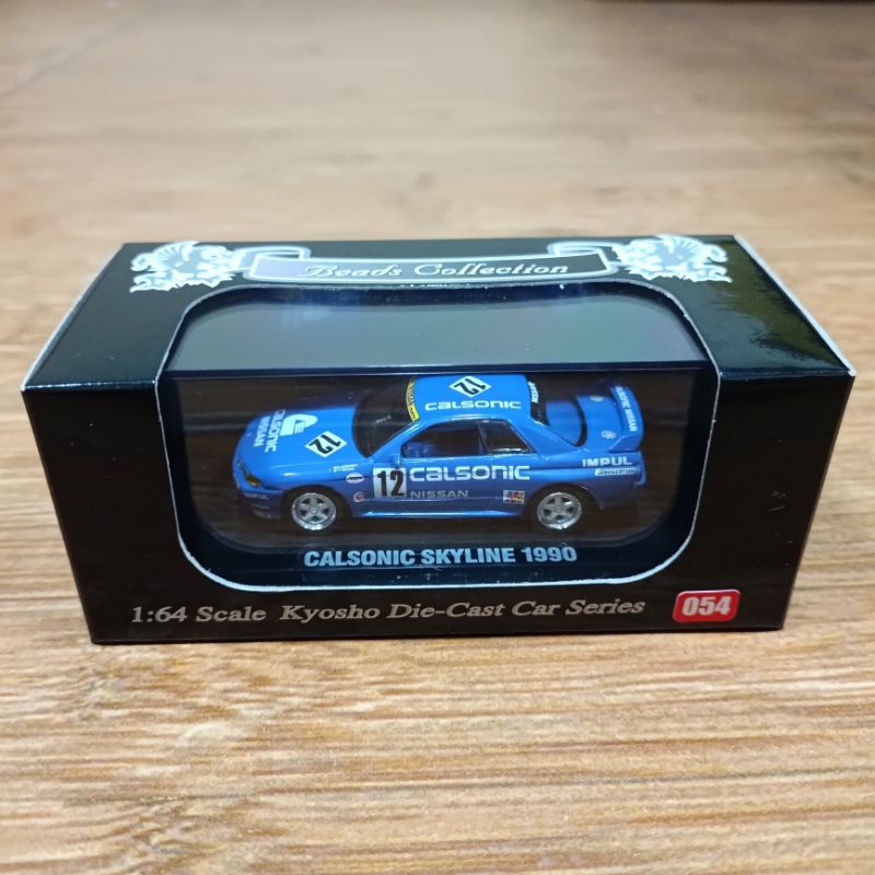 Kyosho Beads 1/64 Nissan Skyline BNR32 R32 GTR Calsonic JTC 1990 Champion