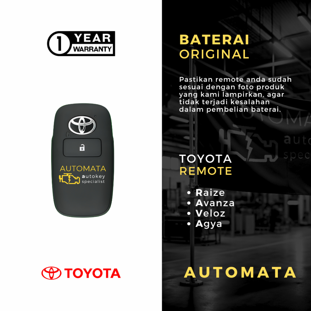 Baterai Remote Avanza 2022 Original Panasonic