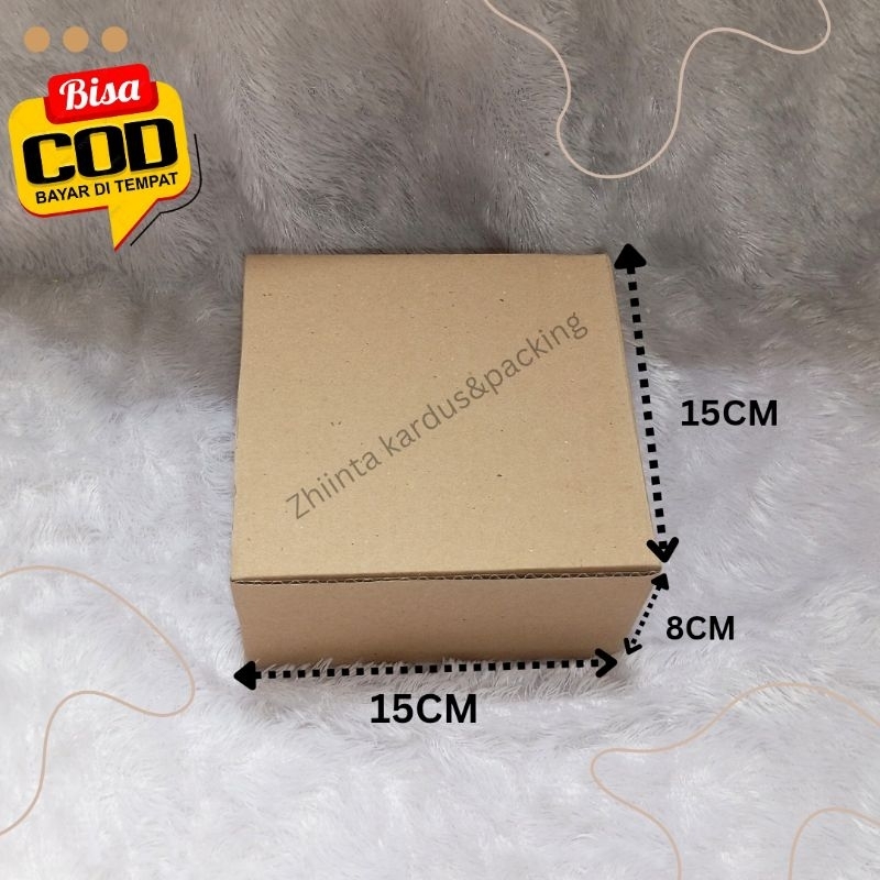 

Bisa COD Zhiinta Kardus & Packing Box 15CM x 15CM x 8CM model die cut