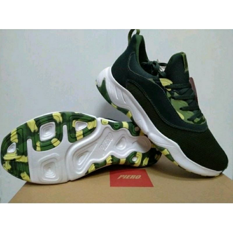 SEPATU SNEAKERS PIERO CNTR DEEP GREEN CAMO ORIGINAL