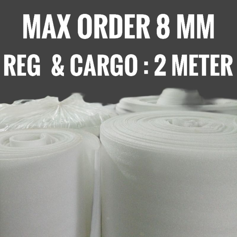 Polyfoam 8 mm / PE foam 8mm meteran