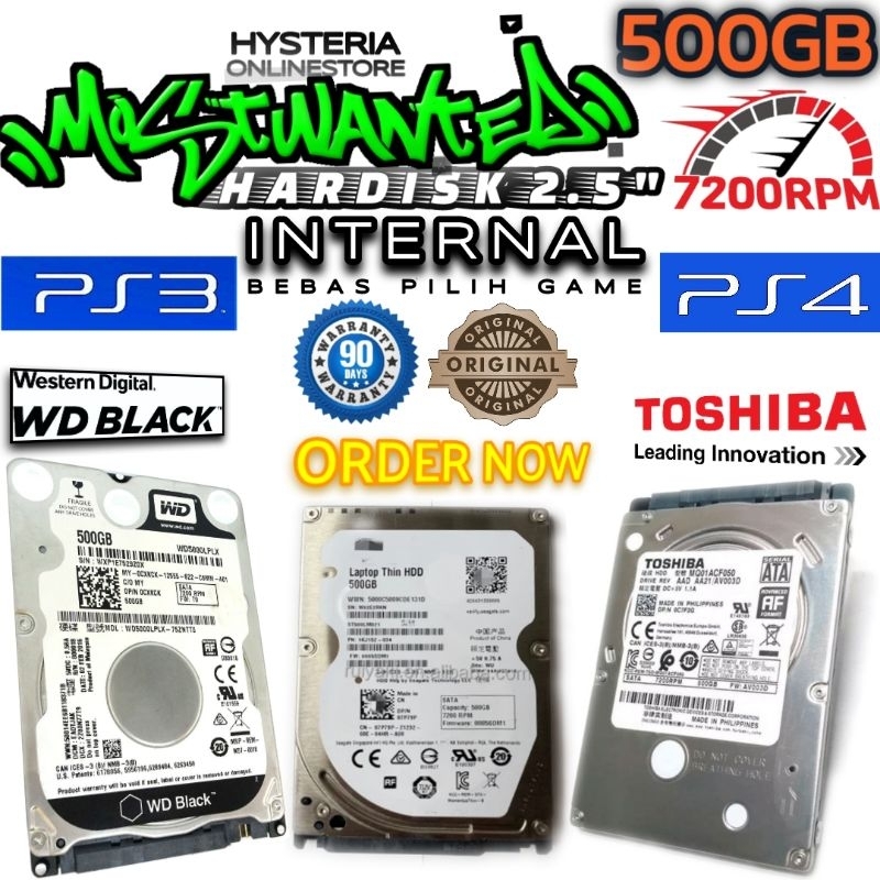Hardisk Internal PS3 PS4 | Hardisk Game PS3 PS4 500GB 7200RPM Garansi