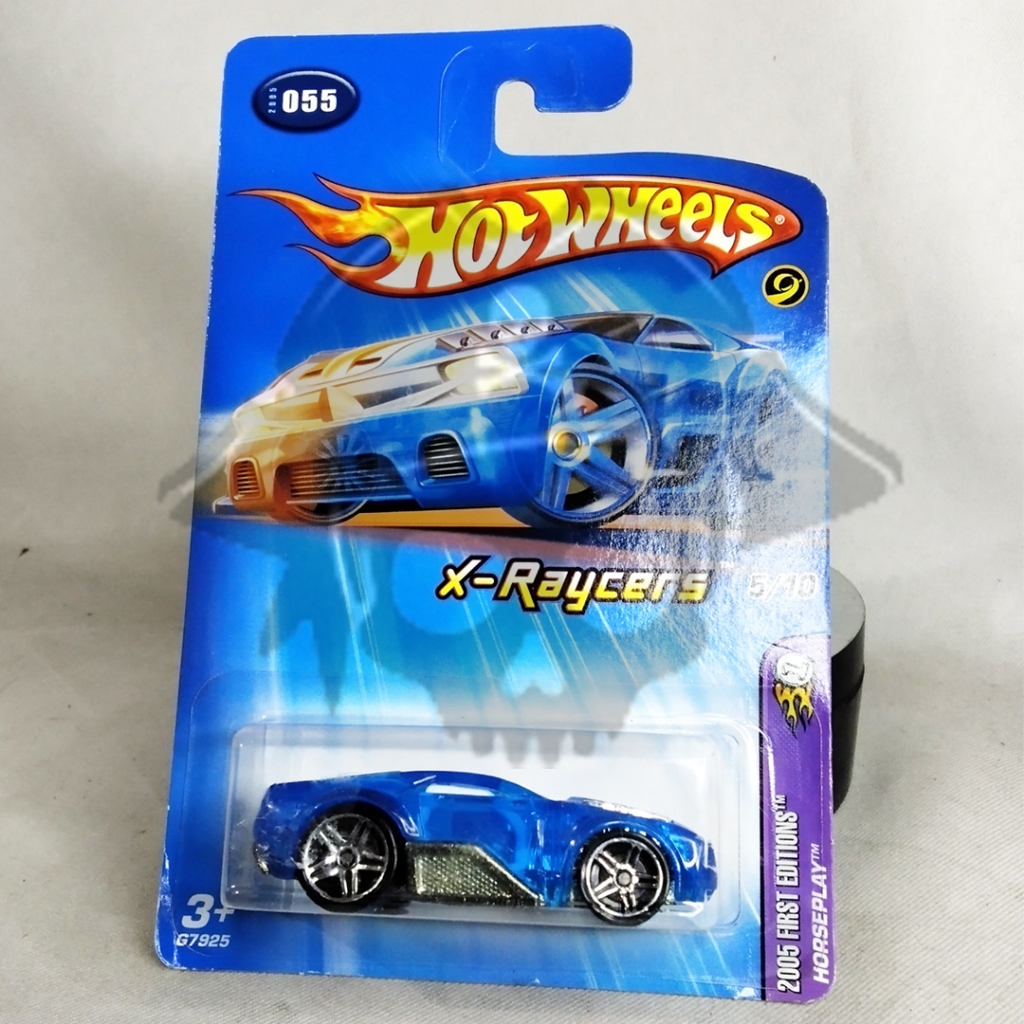 DIECAST HOTWHEELS BLUECARD HORSEPLAY 2005 FIRST EDITIONS, HOTWHEELS X RAYCERS