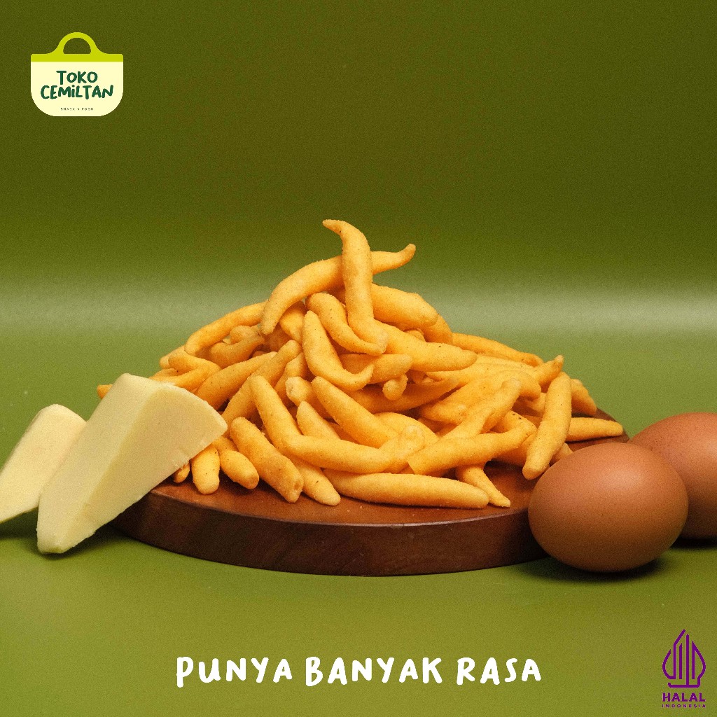 

Hallonat Telur Gabus Keju 100gr Makanan Ringan Snack