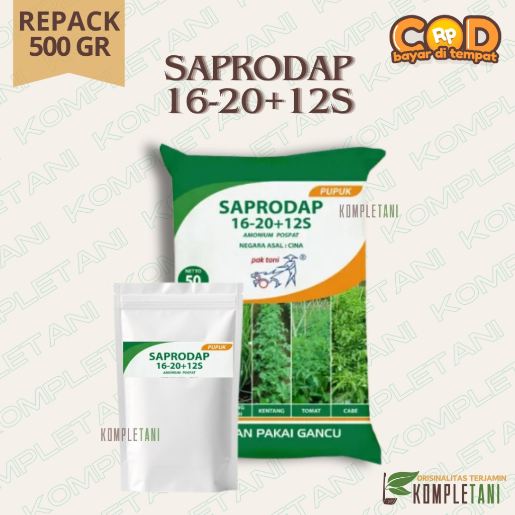 [Pupuk] Saprodap (500 GR) Granular dan Pupuk Majemuk Pak Tani - Formula Pupuk Sintetis untuk Tanaman