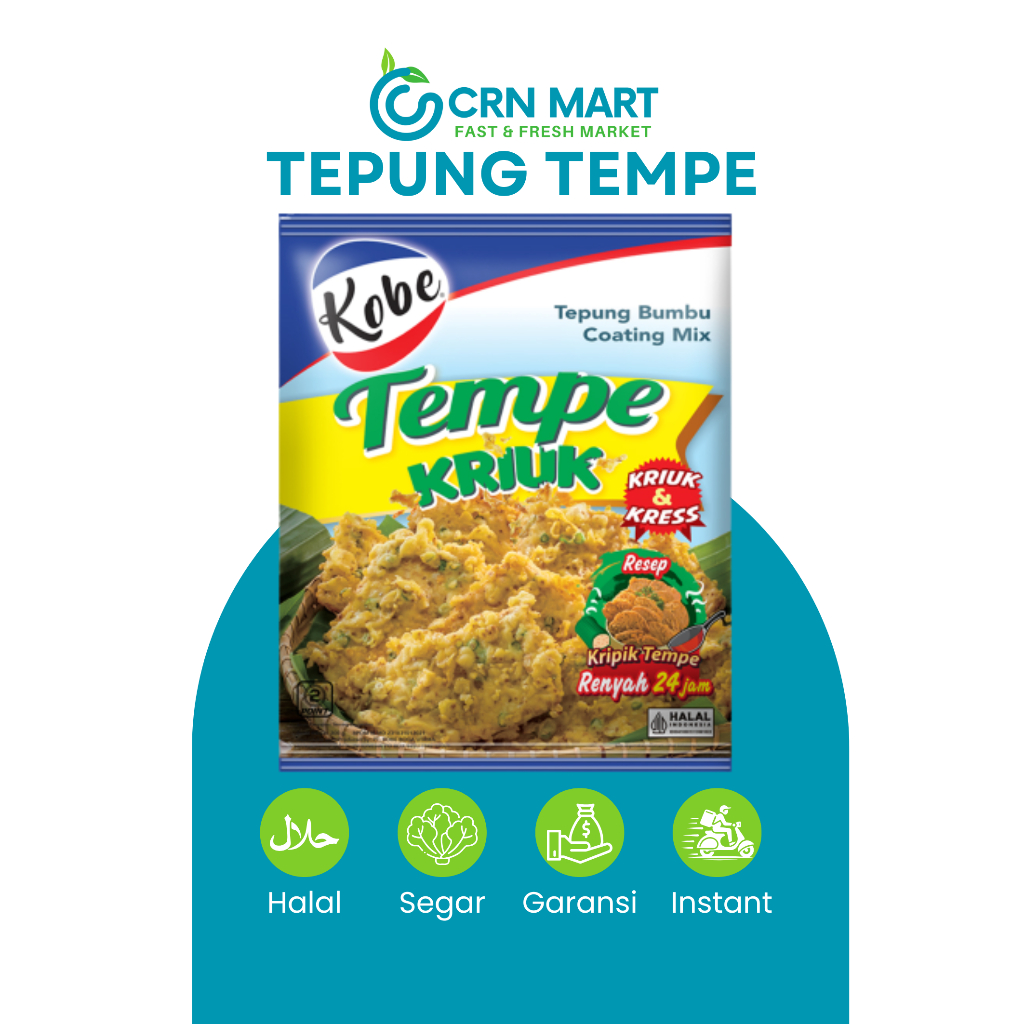 

CRN MART - Kobe Tepung Bumbu Tempe Kriuk Kemasan 200 gr