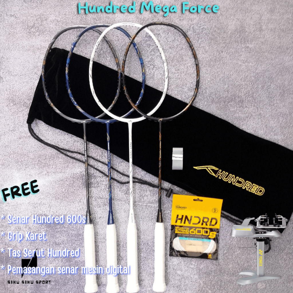 Raket Badminton Hundred Mega Force