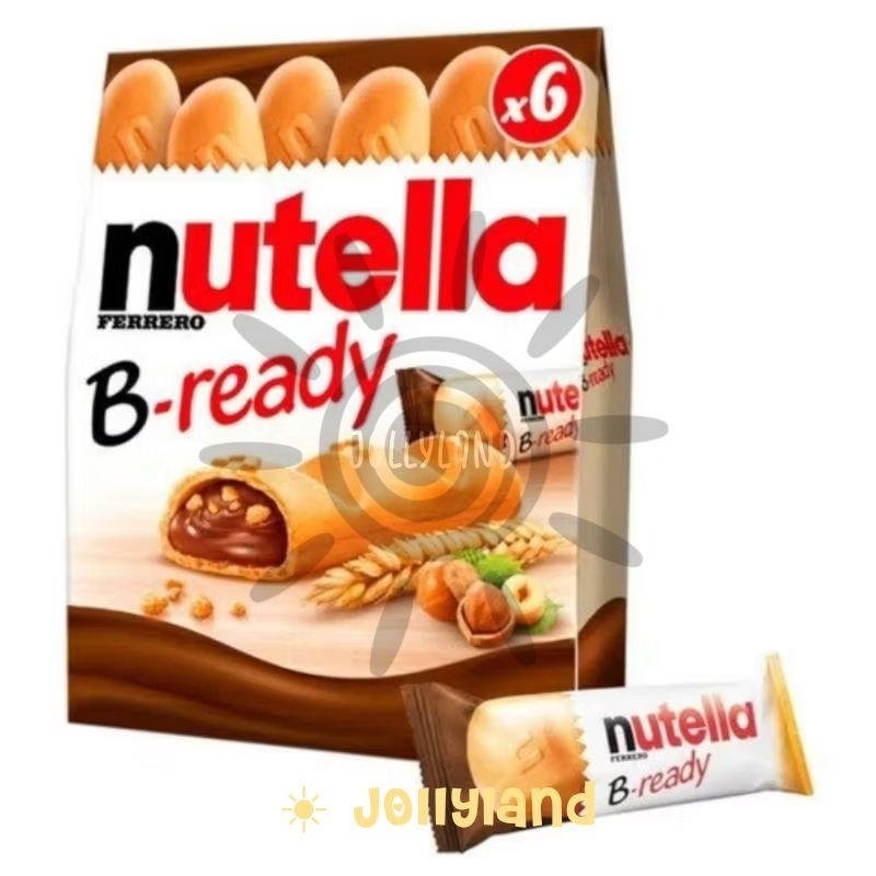 

‼️MURAH‼️ Nutella B-ready Biskuit Wafer Coklat Hazelnut 132g (1 box isi 6 pcs @ 22g) EXP 26 MARET 2025