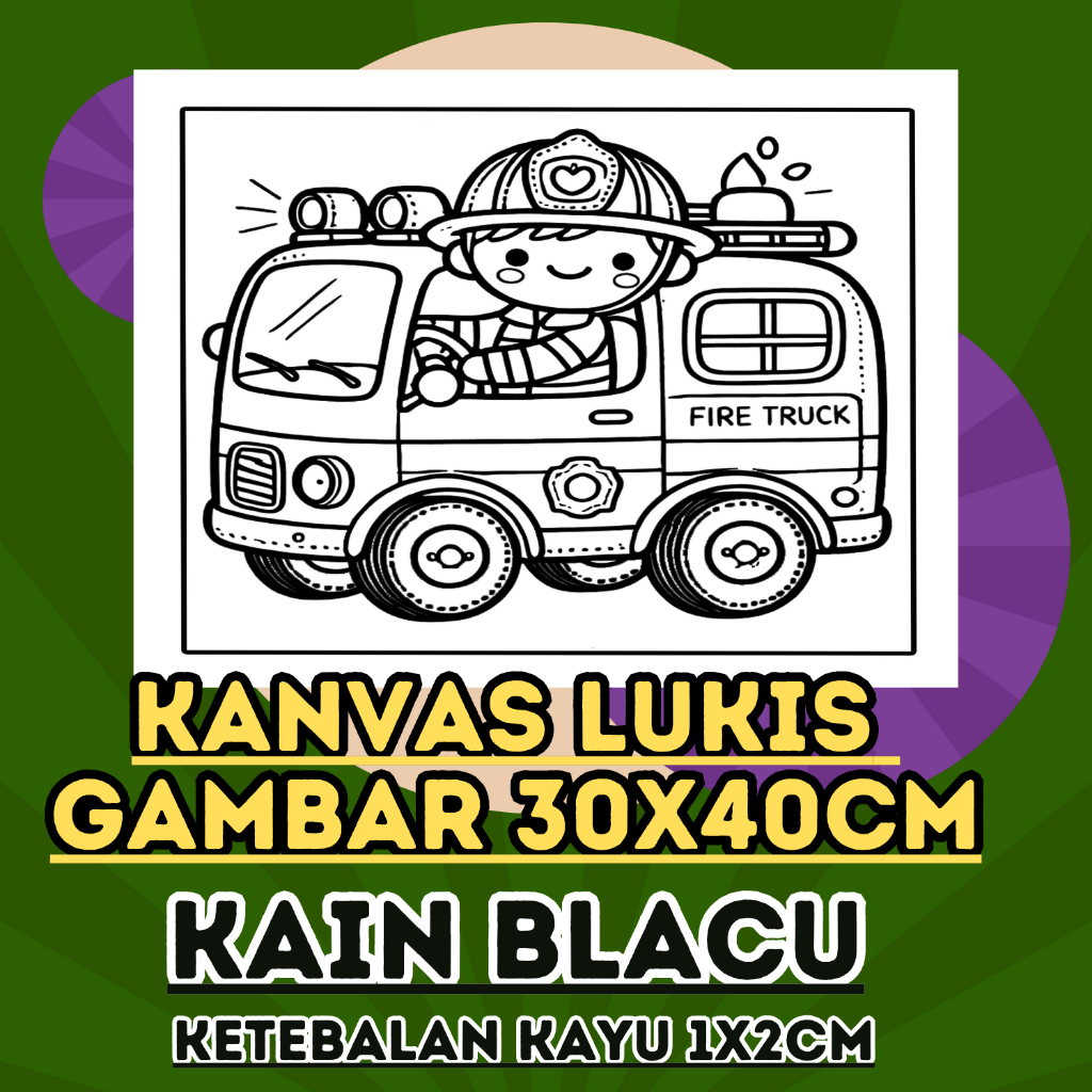 

kanvas lukis gambar super 30x40cm kain blacu