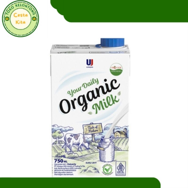 

Ultra Milk Susu UHT Organik Kotak 750 ml