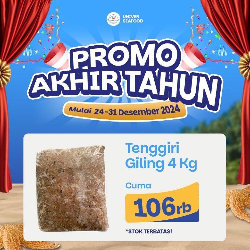 

PROMO AKHIR TAHUN !!! tenggiri giling 4kg
