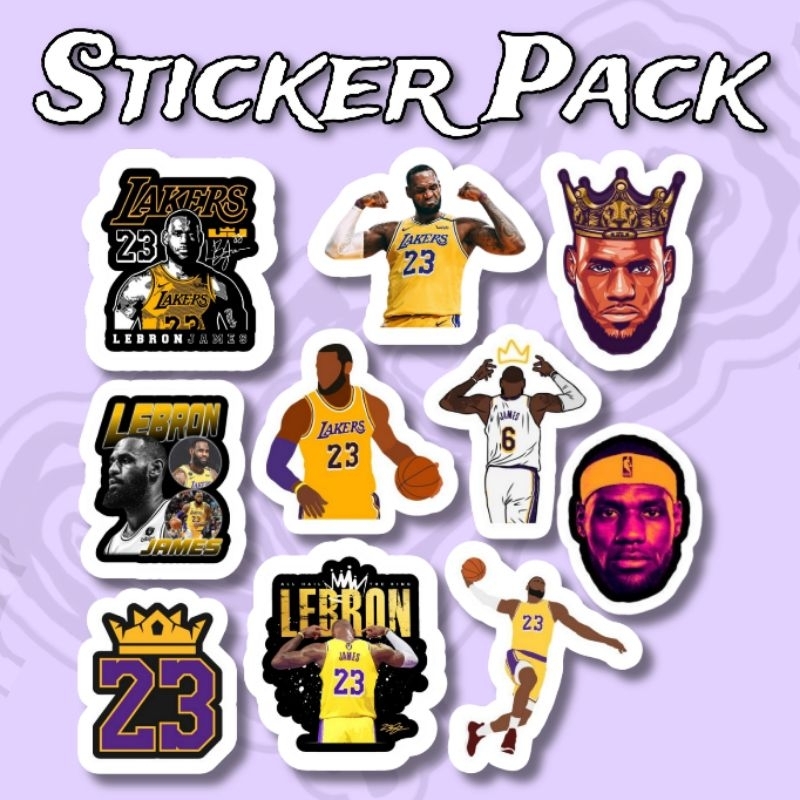 

Sticker NBA Lebron James Pack isi 10 pcs vinyl waterproof