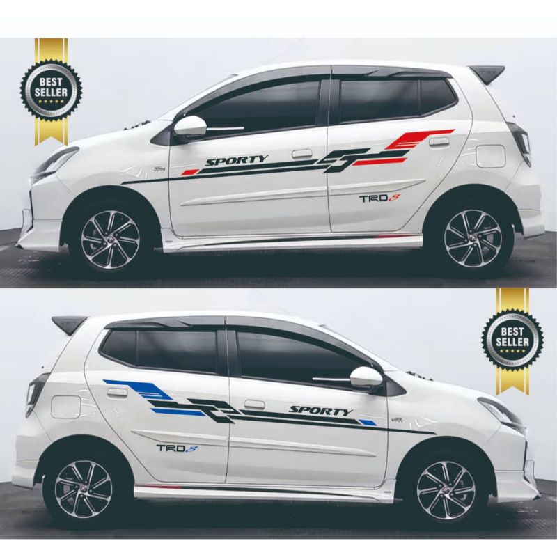 Sticker mobil ayla-agya sticker list sporty mobil ayla-agya terlaris stiker mobil ayla-agya keren