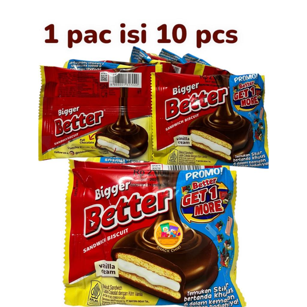 

BETTER BISCUIT SANDWICH renceng isi 10- netto 10 bus x 27gr