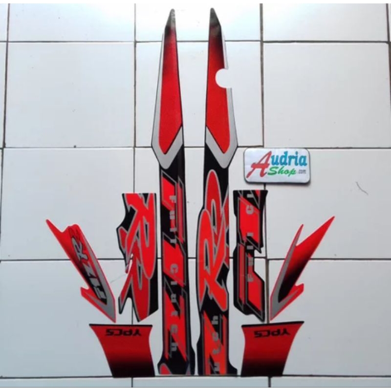 striping stiker list body Yamaha F1ZR full ciutch Oren hitam