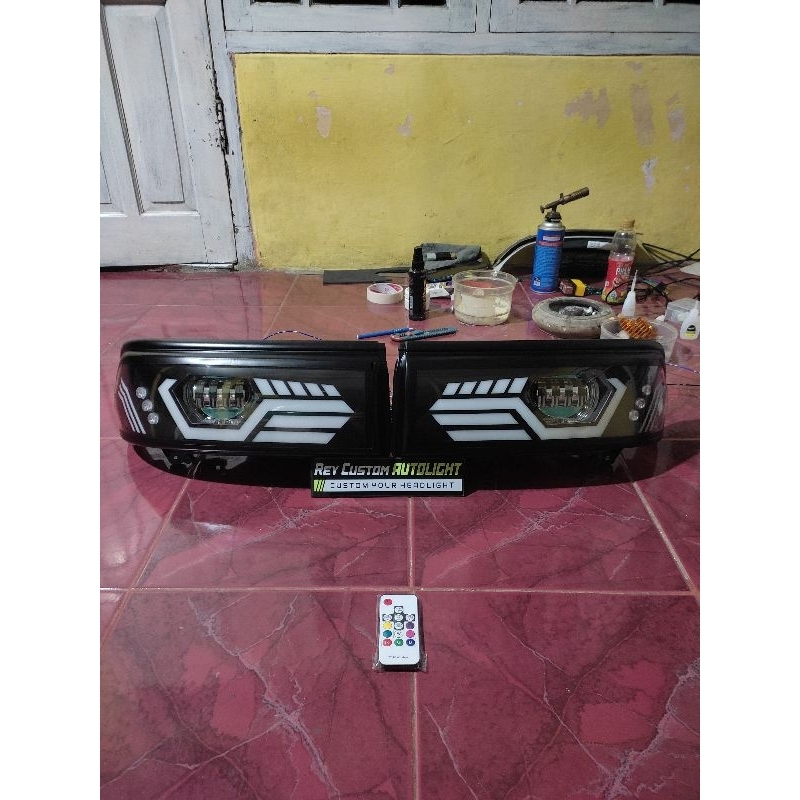 headlamp/Lampu Depan Custom Carry Futura RGB