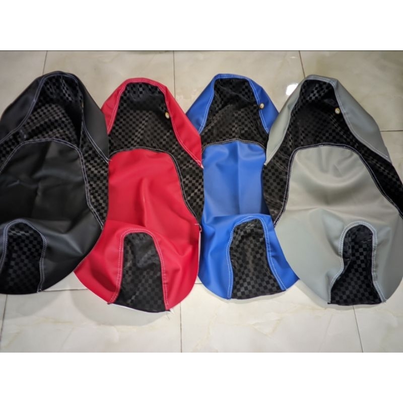 PROMO Kulit jok catur arvi copy MBtech 4 warna merah biru abu hitam 3jahitan double seat model terba
