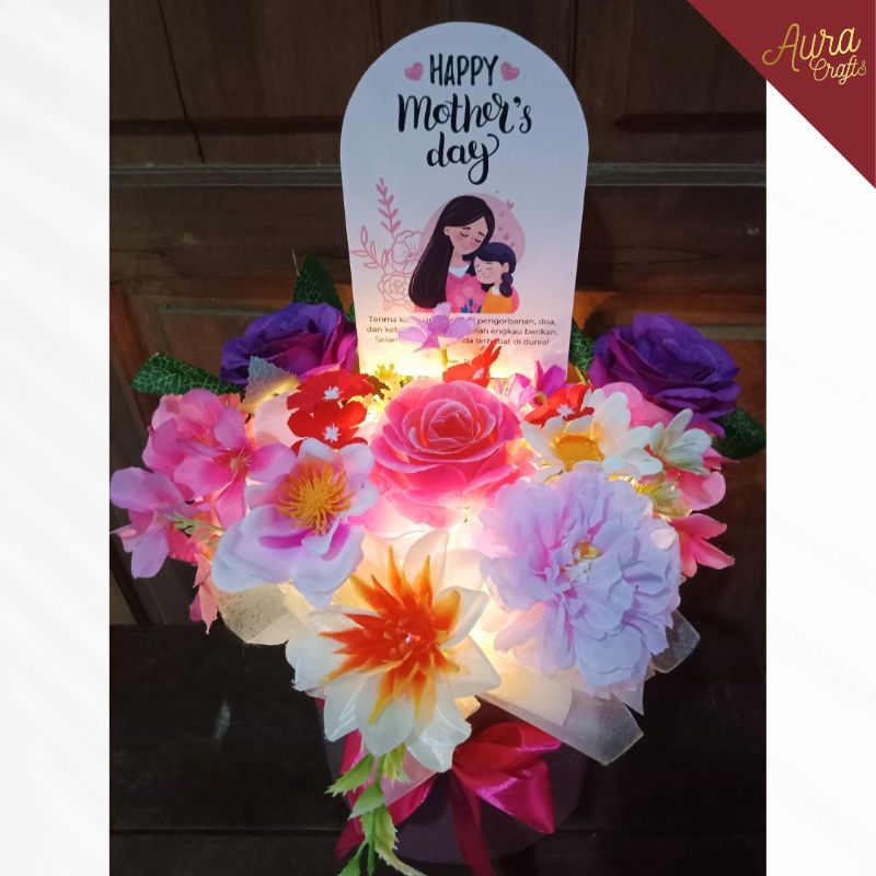 BUKET HARI IBU / KADO BUKET IBU / KADO HARI IBU / BUKET BUNGA / BOUQUET BUNGA / BUCKET BUNGA