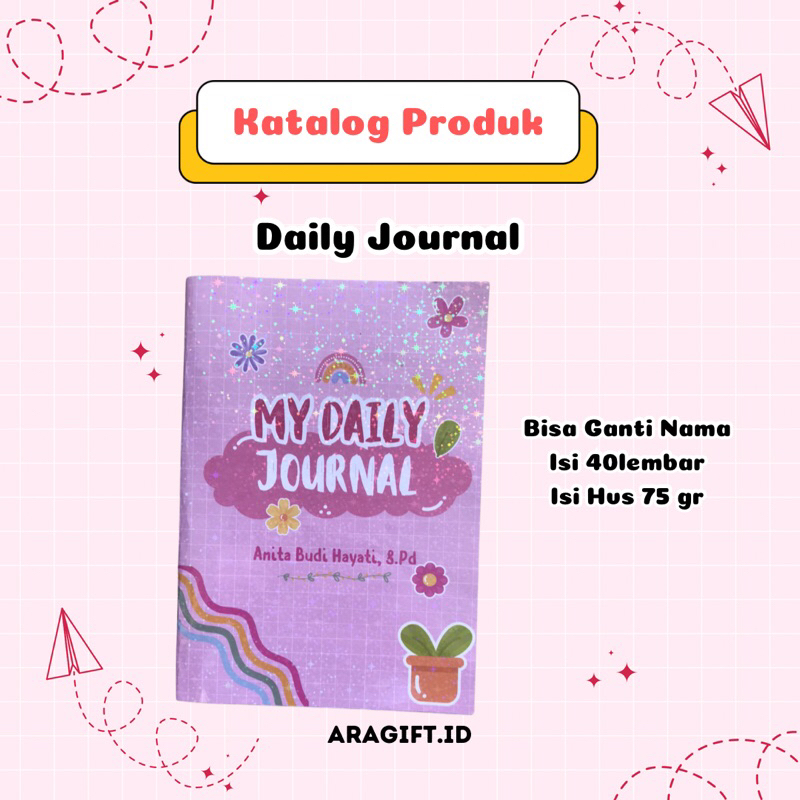 

buku jurnal harian daily journal