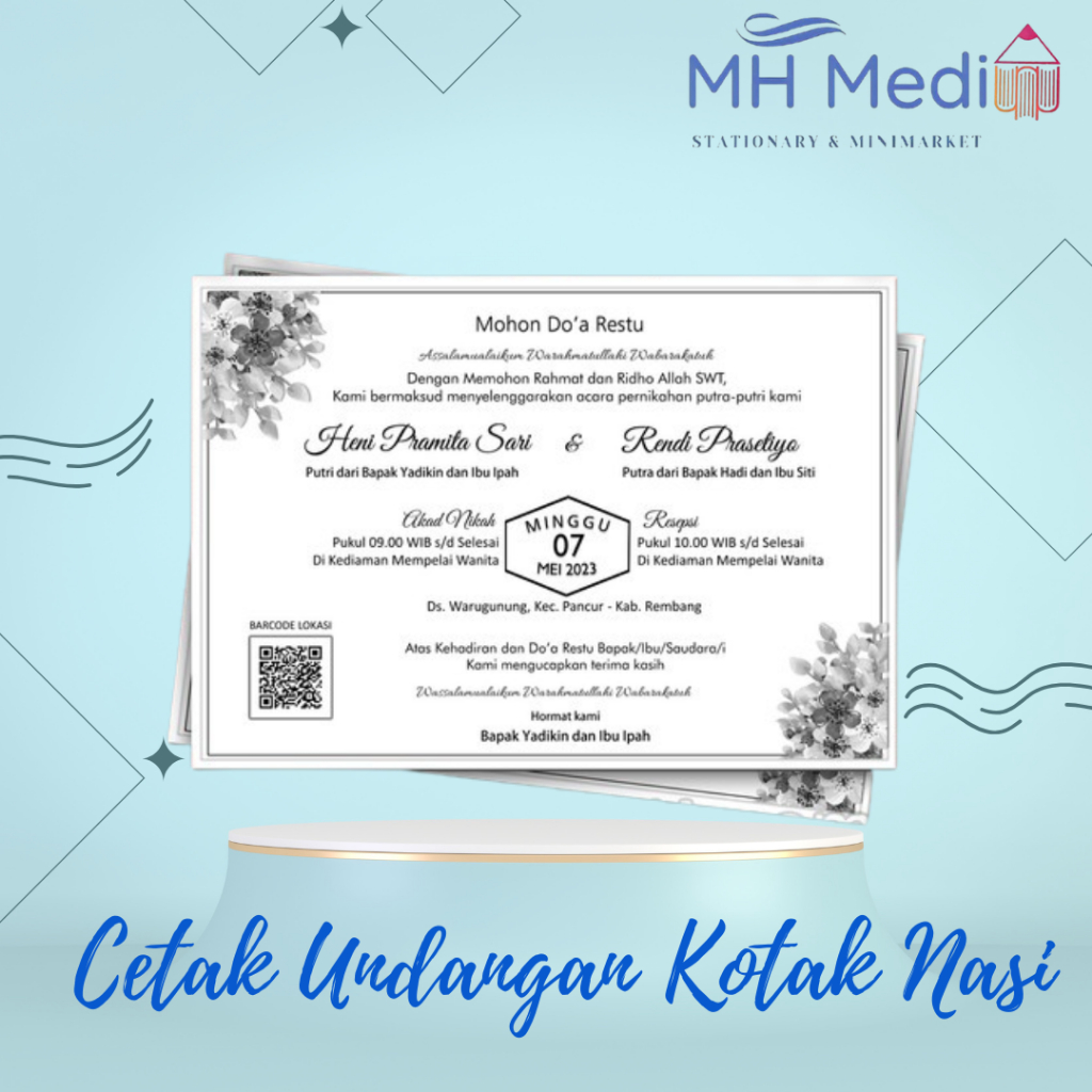 

Jasa Cetak Undangan Kotak Nasi