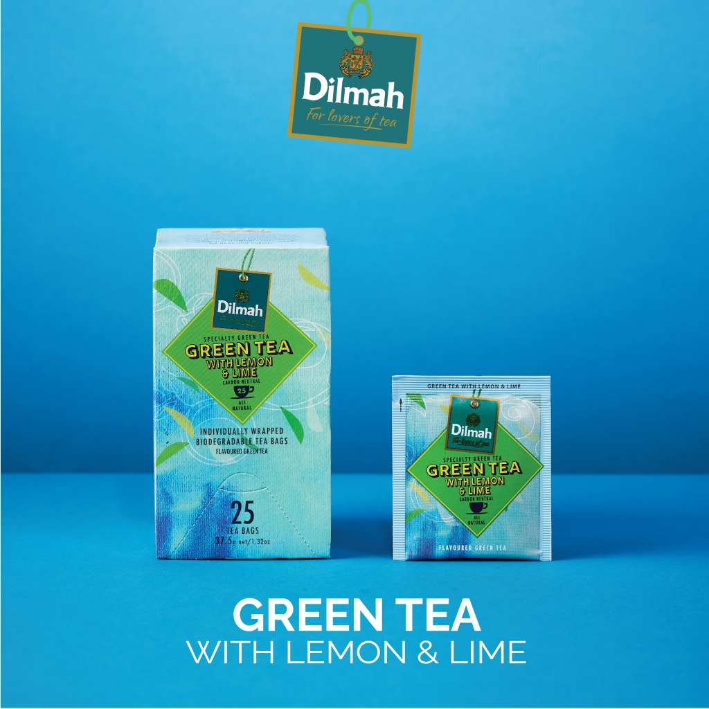 

Dilmah Yum Green Tea With Lemon Lime 25s - Teh Celup