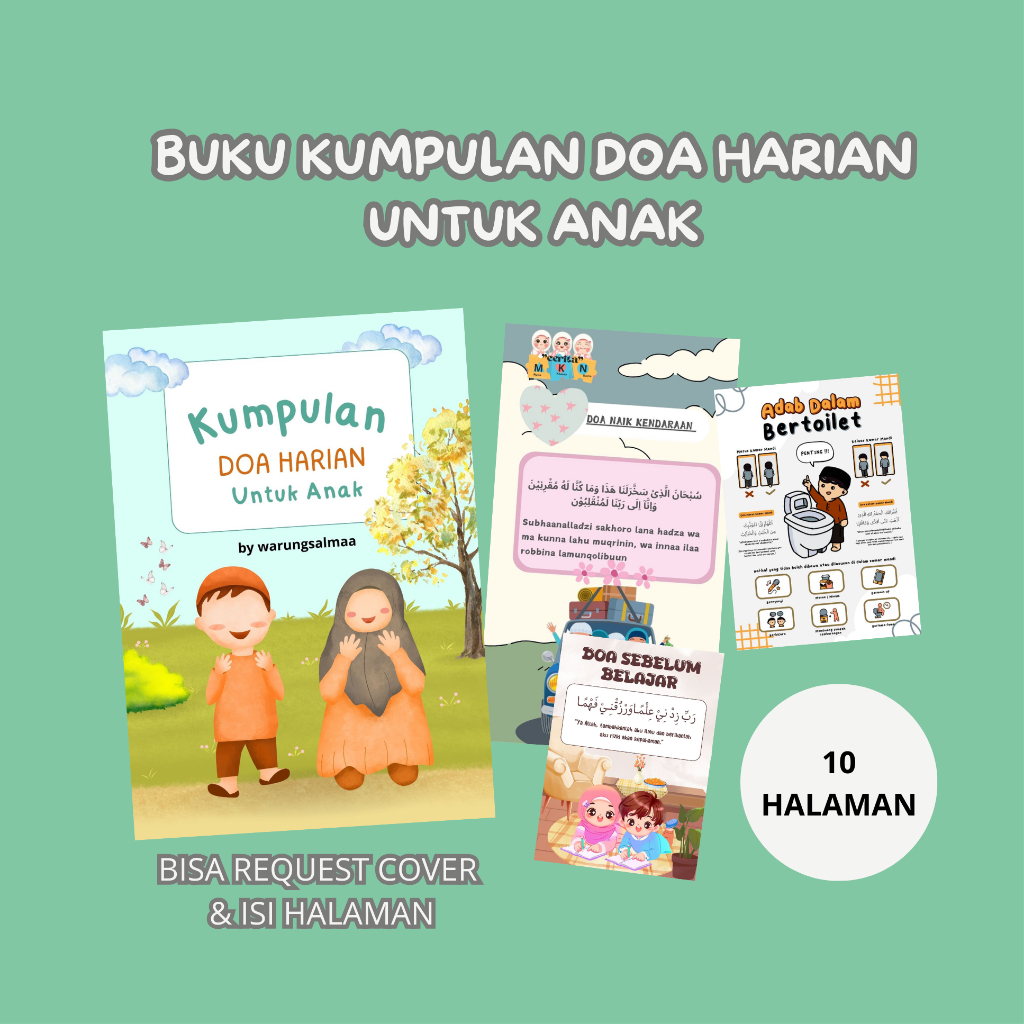 BUKU DOA SEHARI-HARI BUKA DOA ANAK BUKU AKTIVITAS ANAK MEWARNAI ANAK BUKU DOA TUNTUNAN DOA-DOA DOA H