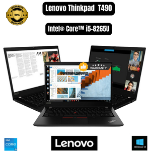 Laptop Lenovo ThinkPad T490 Core i5 Gen 8 RAM 8GB SSD 512GB  14 inch  Laptop Second Bergaransi