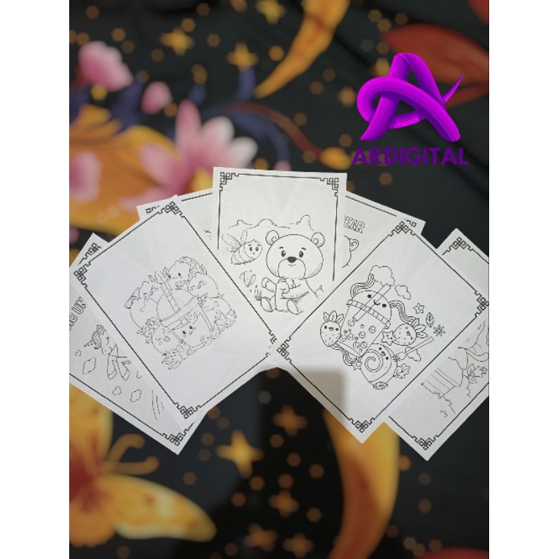 

Kertas mewarnai 20 gambar 160 gsm tebal