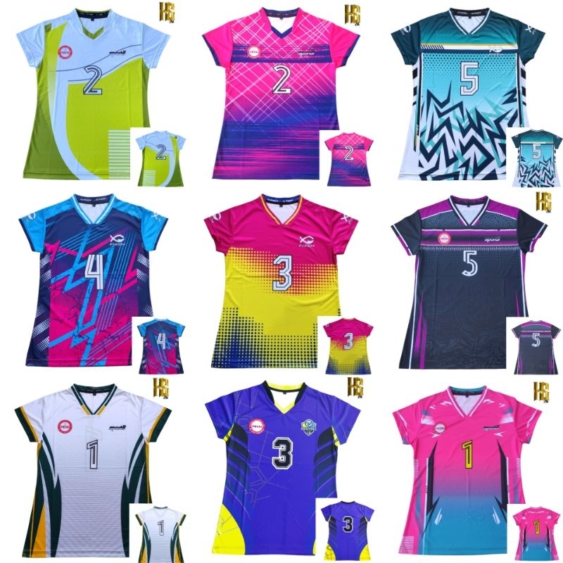 JERSEY VOLI WANITA FULL PRINTING KAOS VOLLY CEWE / ATASAN VOLLEYBALL