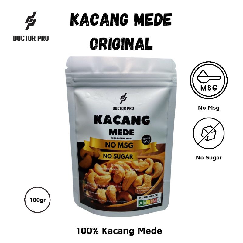 

Kacang Mede Original | Cemilan Sehat dan Lezat 100gr - Doctor Pro