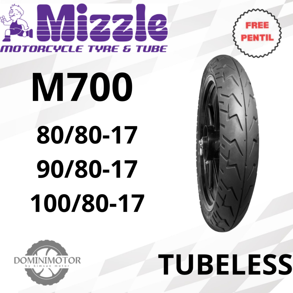 Ban Motor MIZZLE M700 Ring 17 Ban Motor Ring 17 Ban Tubles