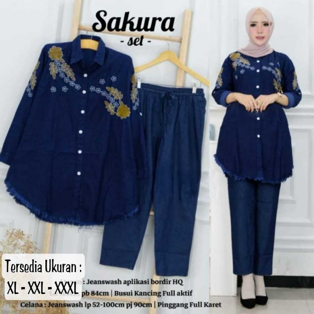 

Setelan Jeans BB 50 - 100 KG One Set Jeans Wash Premium XL XXL XXXL 5XL 6XL dan Plastik Packing Aman