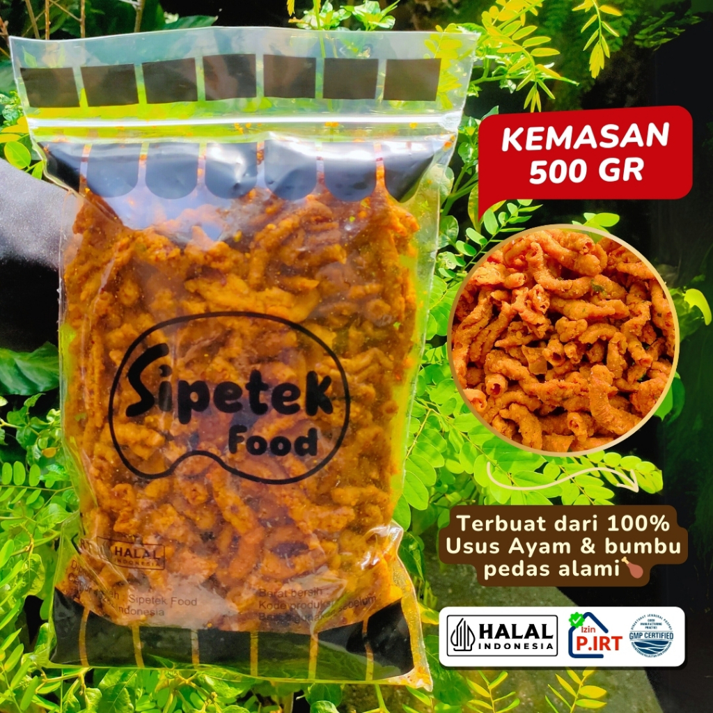 

Sipetek - [Spesial] Usus Ayam Tepung Crispy 500gr Asin Gurih Pedas Daun Jeruk