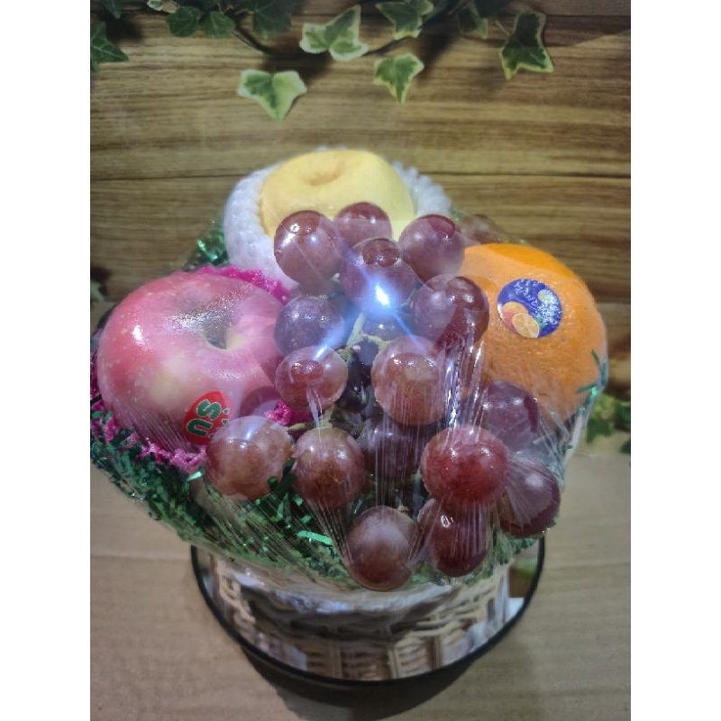 

parcel buah segar bentuk bundar