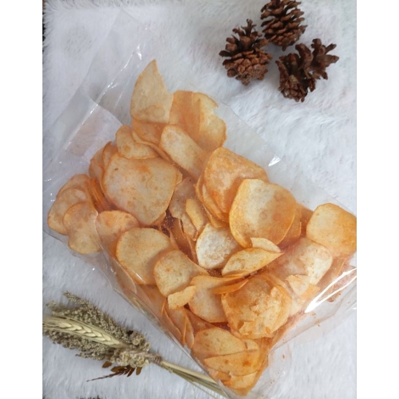 

Cemilan Keripik Qimpuel Superrr Renyah