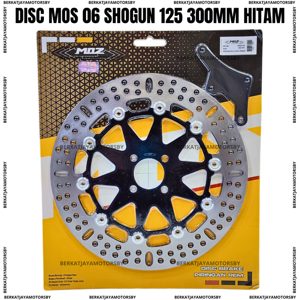 PIRINGAN CAKRAM DEPAN DISC BRAKE MOS MODEL FLOATING STAINLESS UKURAN 300MM SHOGUN 125 SUZUKI SMASH