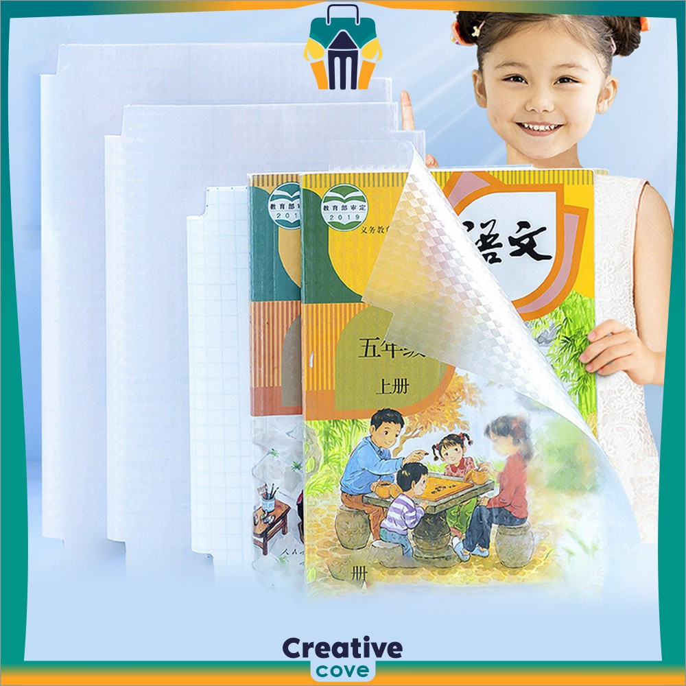 

Pelindung Buku Tulis Plastik Isi 10 Lembar Stiker PVC Tahan Air / Sampul Buku Tulis Anak Sekolah Creative Cove A101