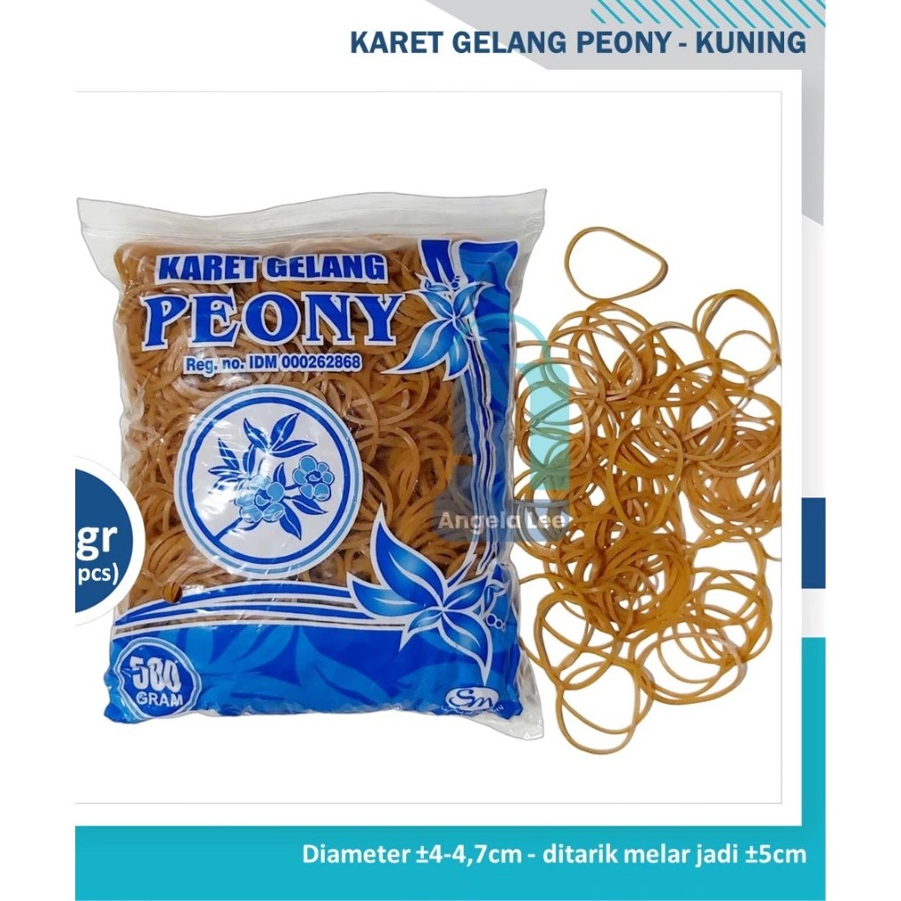 

Karet Gelang Peony Kuning 16mm *500gr