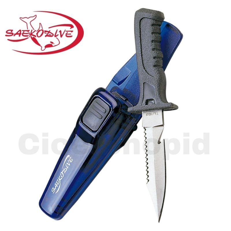 Saekodive 3007 Pisau Mini BCD Diving dan Folding Knife Diving Bushcraft Mancing Selam made in Taiwan