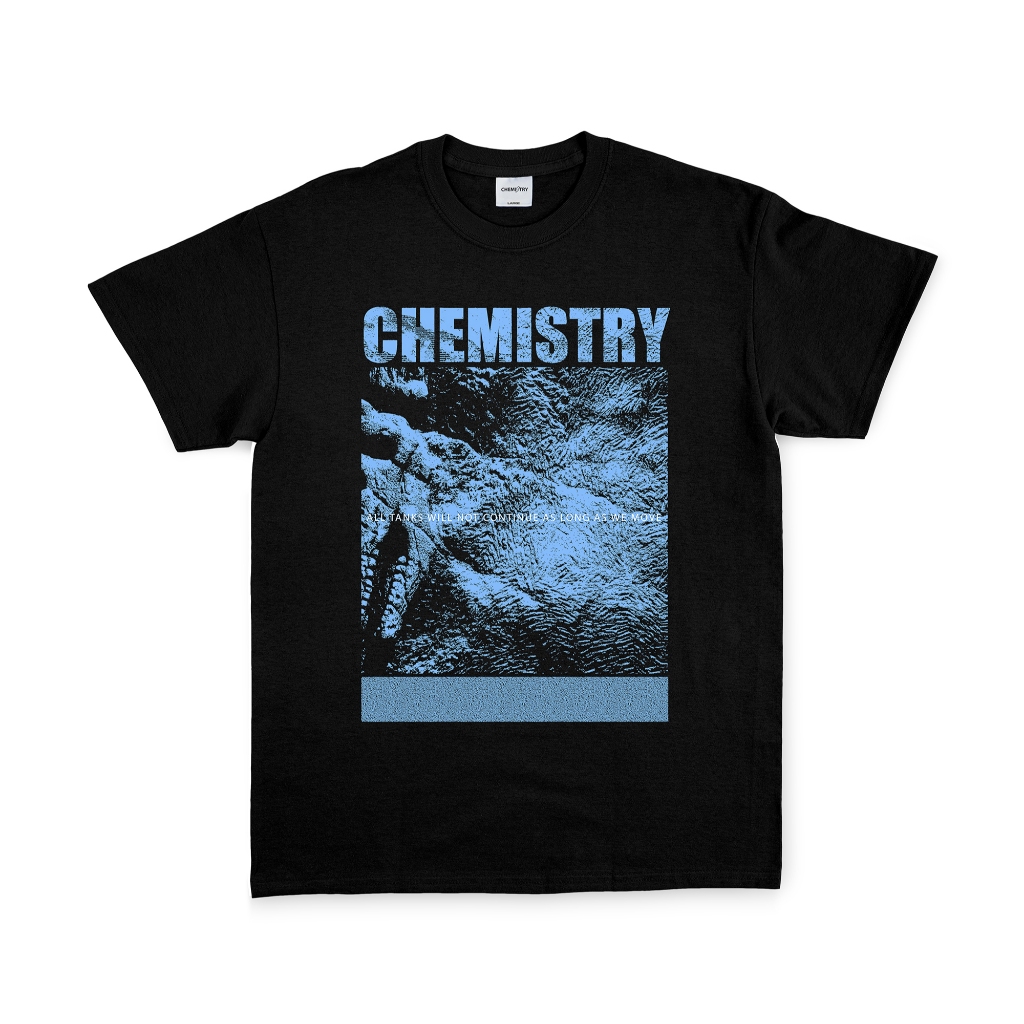 Kaos Pria Original 100% Chemistry Straight - T-Shirt - Fossil Black Unisex