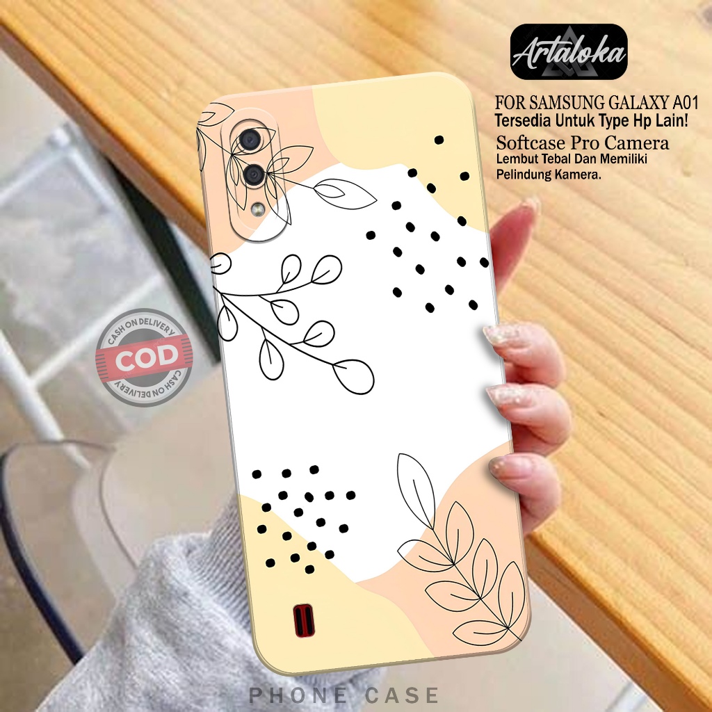 Softcase Hp Samsung Galaxy A01 Fashion Case Pattern Case Samsung Galaxy A01 Silikon TPU Pro Camera C