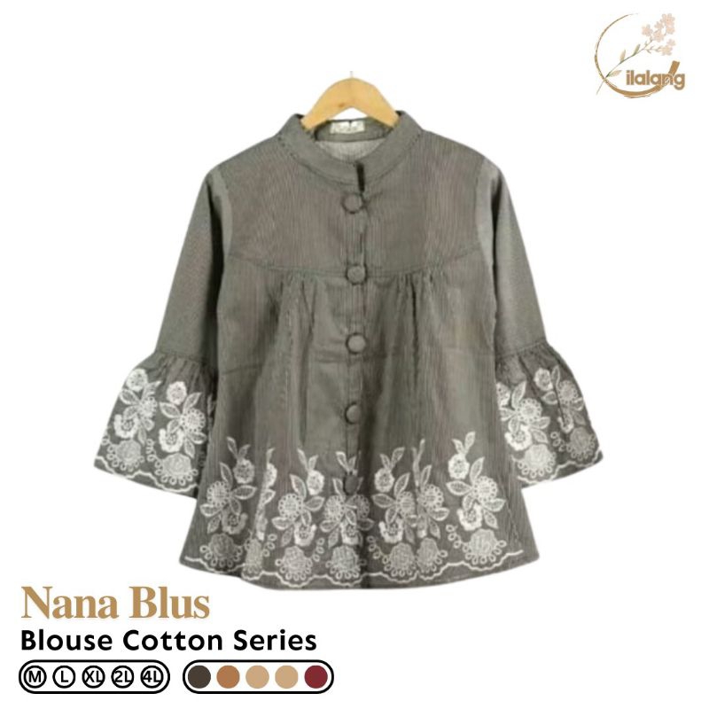 Naina Blouse Casual Wanita Abb031 - Ilalang Store