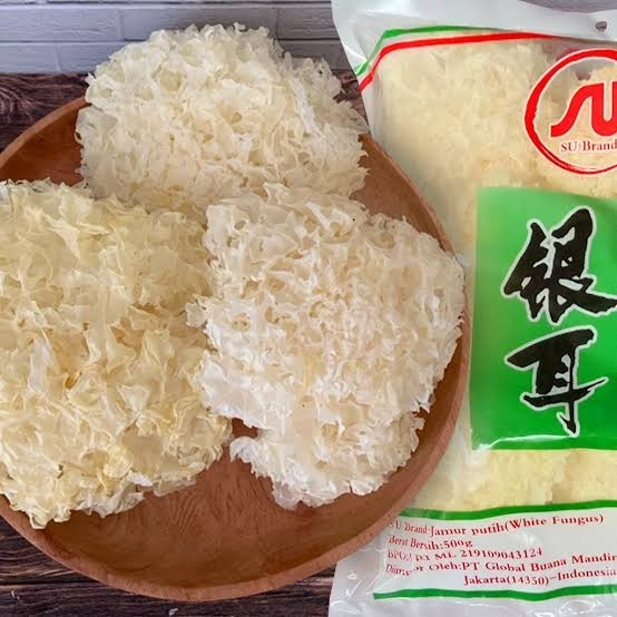 

SU Brand Jamur Putih / Jamur Salju / White Fungus 500gram
